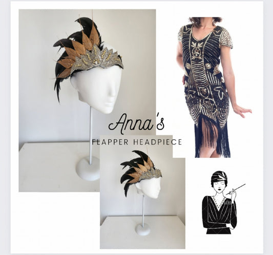 Custom Flapper headpiece Sold
